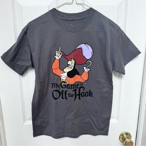 DISNEY PARKS WDW Disneyland Peter Pan Captain Hook T-shirt Kids Medium